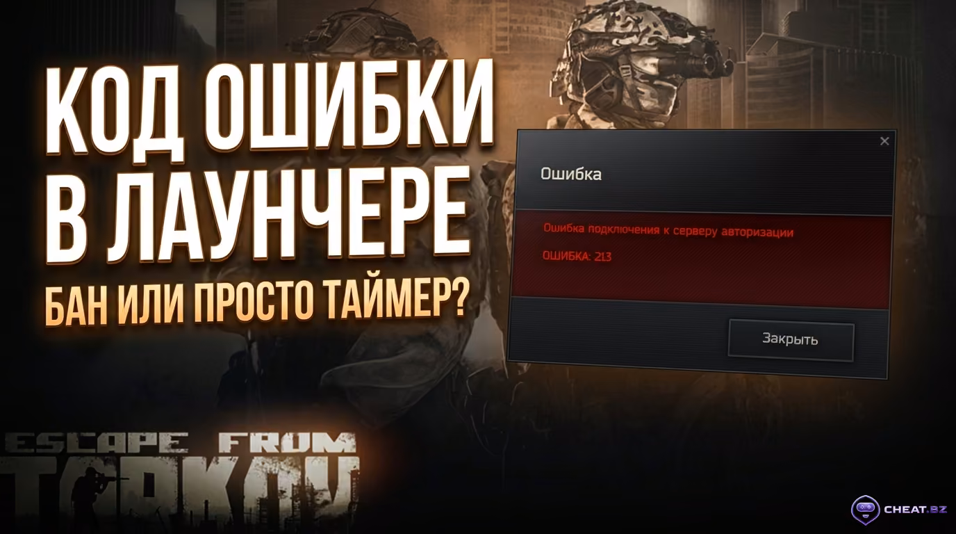 Интерфейс BsgLauncher с отображением системного кода ошибки блокировки аккаунта