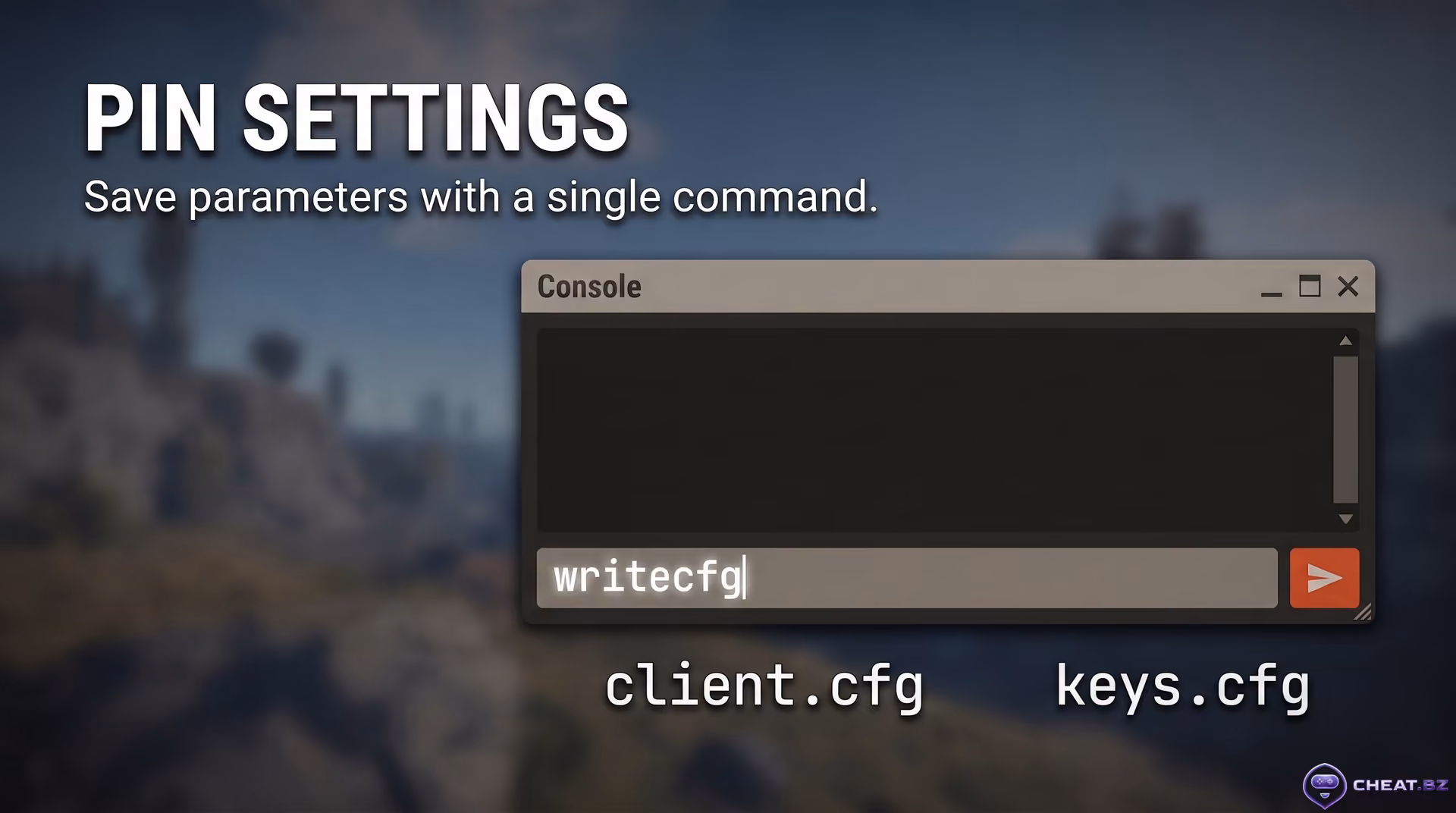 Saving updated console settings to client cfg and keys cfg configuration files in Rust