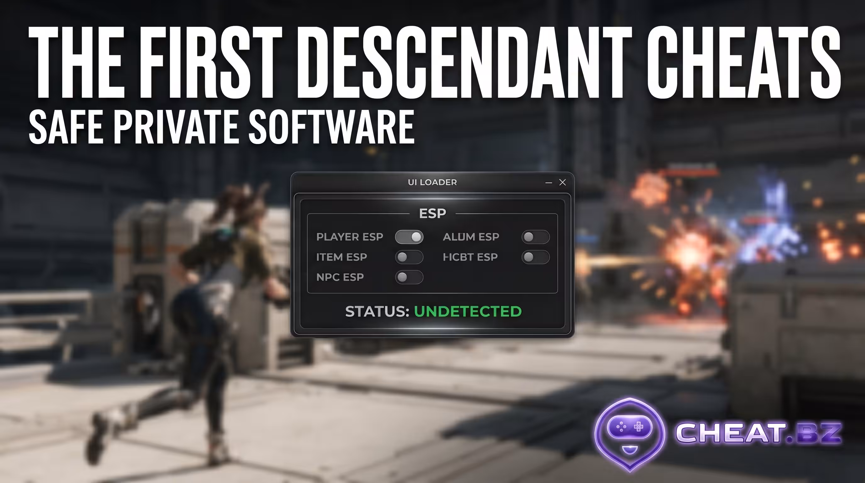 Private cheat for The First Descendant loader menu
