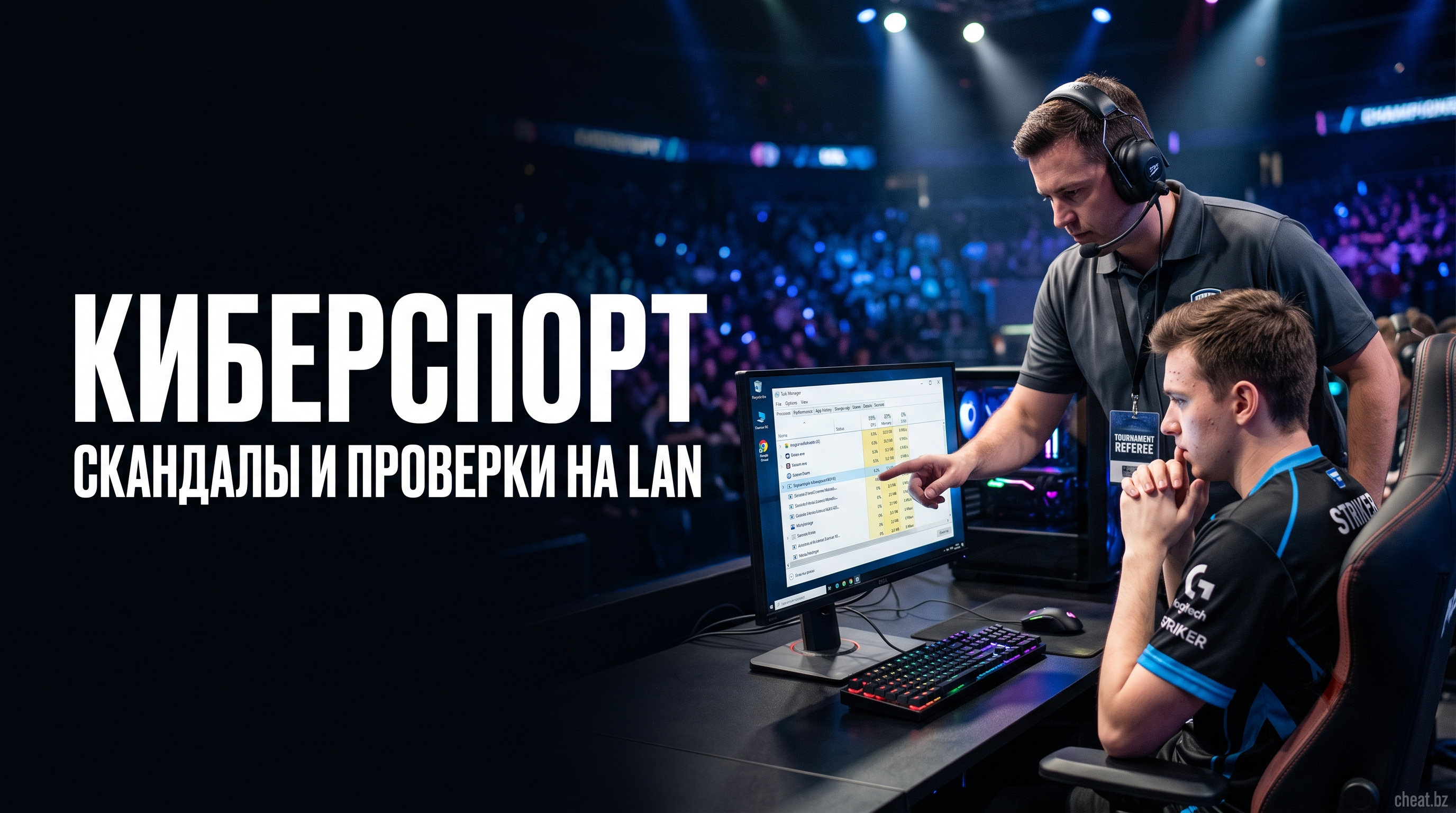 Проверка компьютера профессионального игрока администратором турнира на наличие скрытых процессов и софта